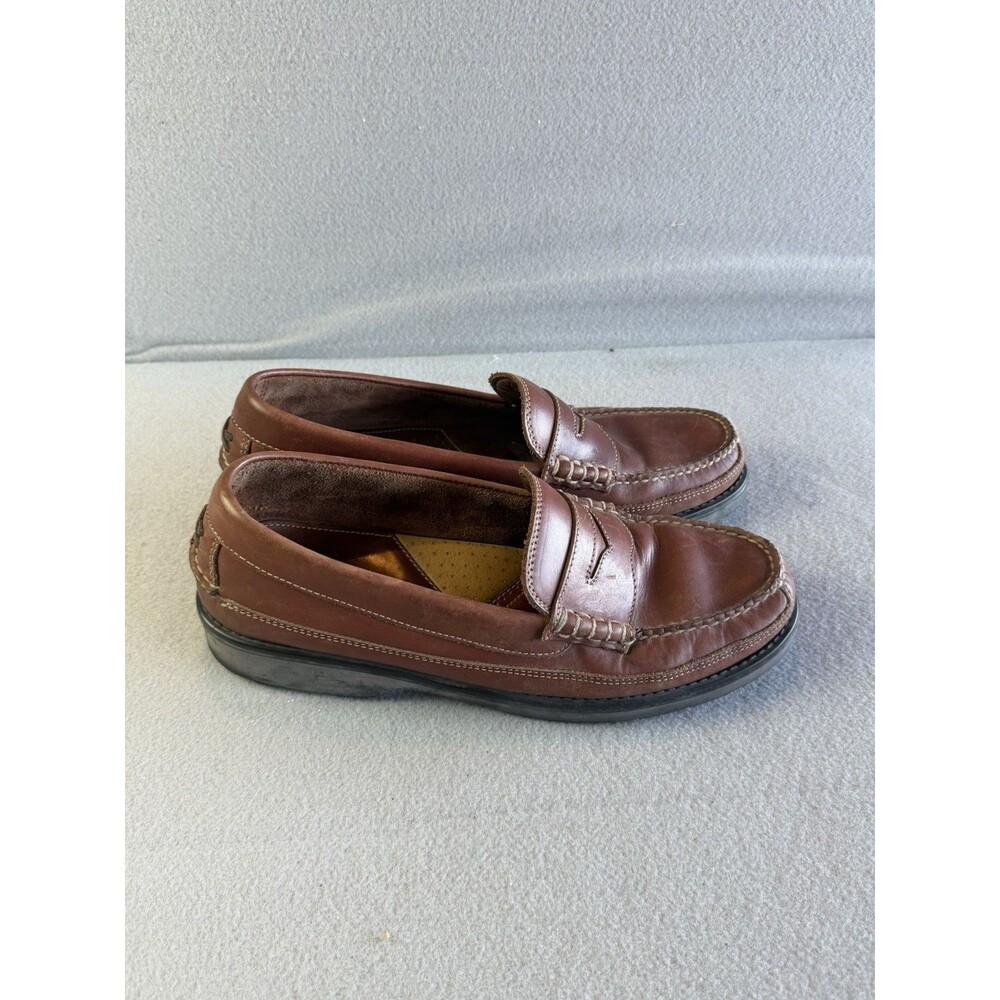 Bass Flex Men’s Loafers Light Brown Leather Size 10.5